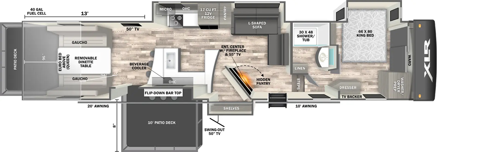 40BAR13 Floorplan Image